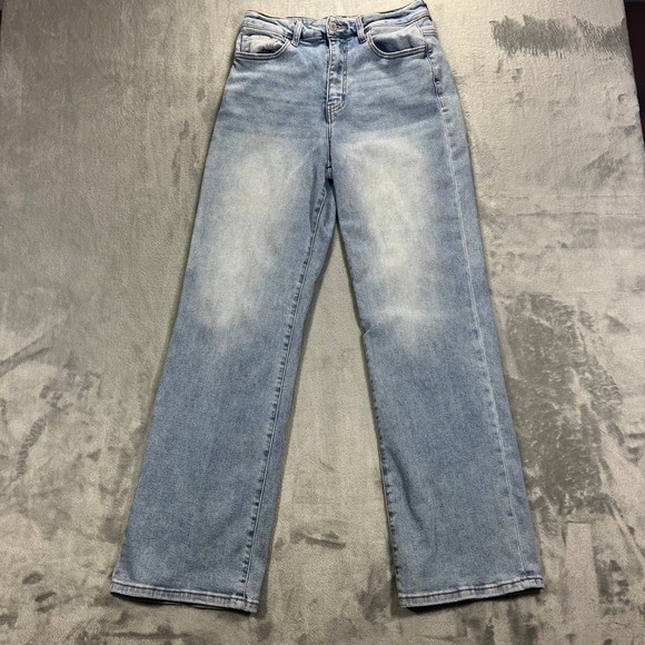 Vervet Denim - VERVET Flare Jeans Womens 29x31 Light Blue 90s Vintage Style V3132 Stretch Y2K